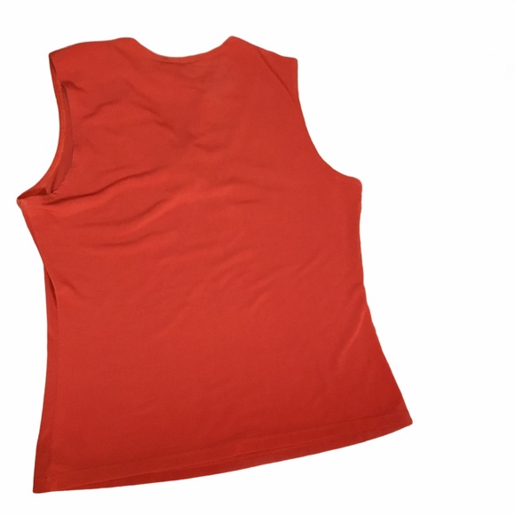Beautiful fall burnt orange sleeveless top - Picture 2 of 3